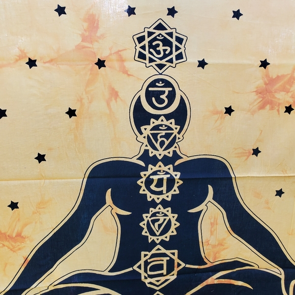 NEW Yoga Chakra Meditation Poster Size Tapestry - Picture 5 of 7